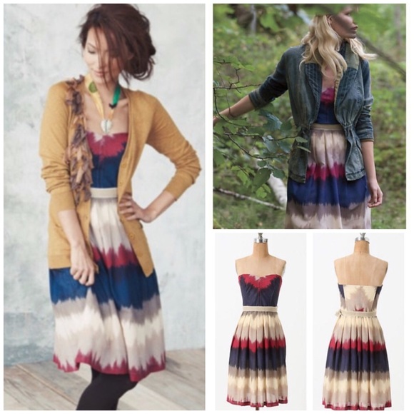 Anthropologie Dresses & Skirts - Anthro Corey Lynn Carter Color Dipped Dress 185